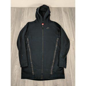 Nike Tech Fleece Mesh Cocoon Jacket Women's Size XS Black Zip Up Hoodie Vented